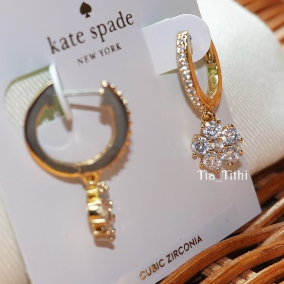 kate spade Jewelry - Kate Spade Flower Huggies